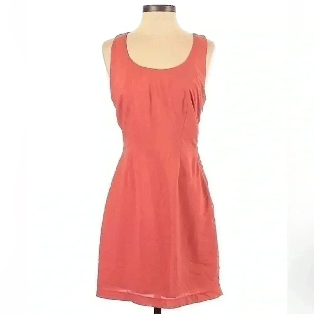Bb Dakota | By Steve Madden | Pink Salmon Cut Out Back Sleeveless Dress Size 4